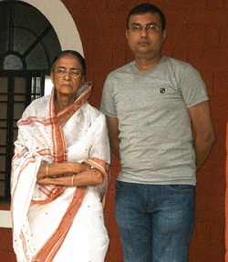 Sutanu Mitra with His Mother